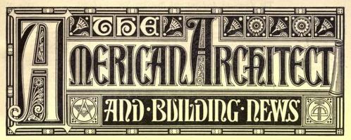 American Architect and Building News Header